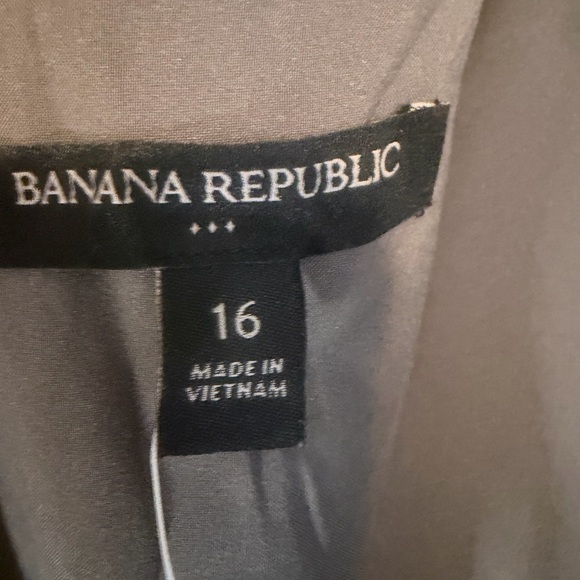 Banana Republic Gray Houndstooth Plaid Preppy Sleeveless Mini Dress Sz 16 NWT - Picture 9 of 11